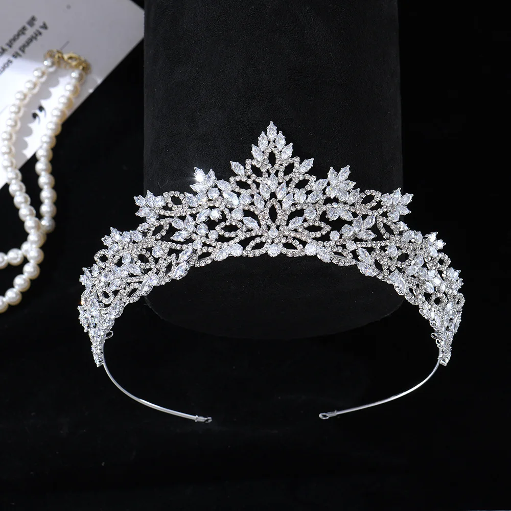 

Высококачественный легкий роскошный циркониевый головной убор для волос, свадебный головной убор невесты, аксессуары для головного убора в стиле ретро в стиле барокко