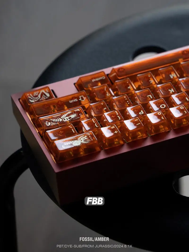 Imagem -04 - Fbb Fóssil Original Faça Você Mesmo Keycap Adequado para Personalizado Caps Teclado Mecânico Sublimação Térmica Cor Mista Pbt