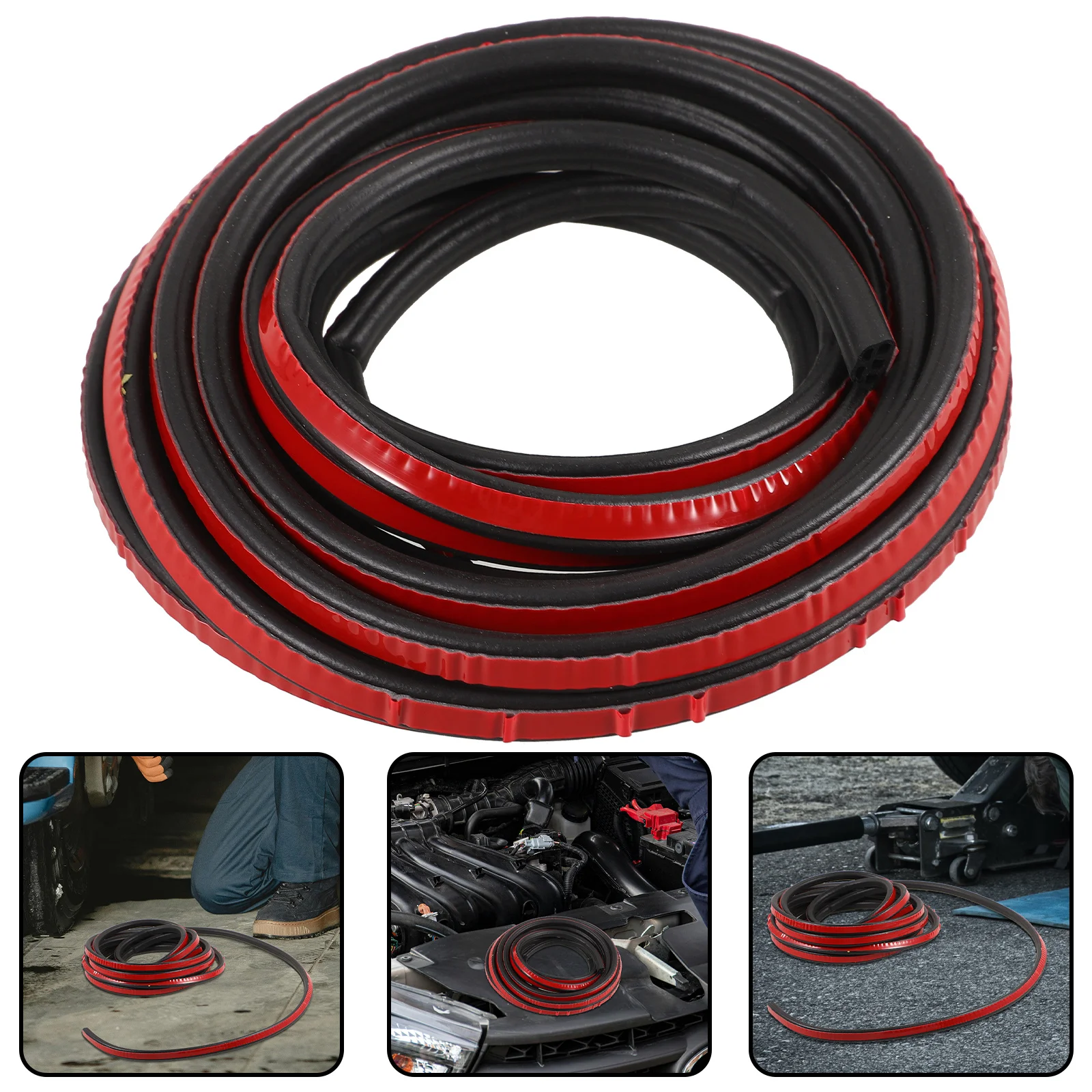

Car Door Seal Strip 5 Meters Rubber Vehicle Door Edge Guard Noise Insulation Water Resistant Durable Trim Molding