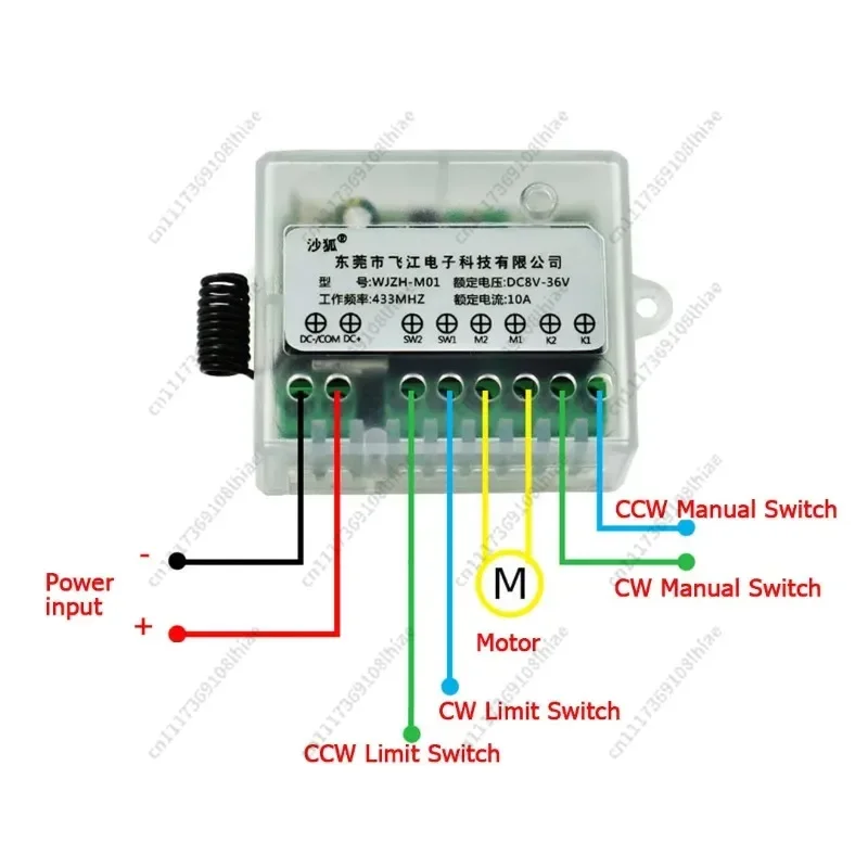 Controller Rated Current 2.5ADC12V 24V 36V Linear Motor Remote Control CW And CCW Linear Actuator