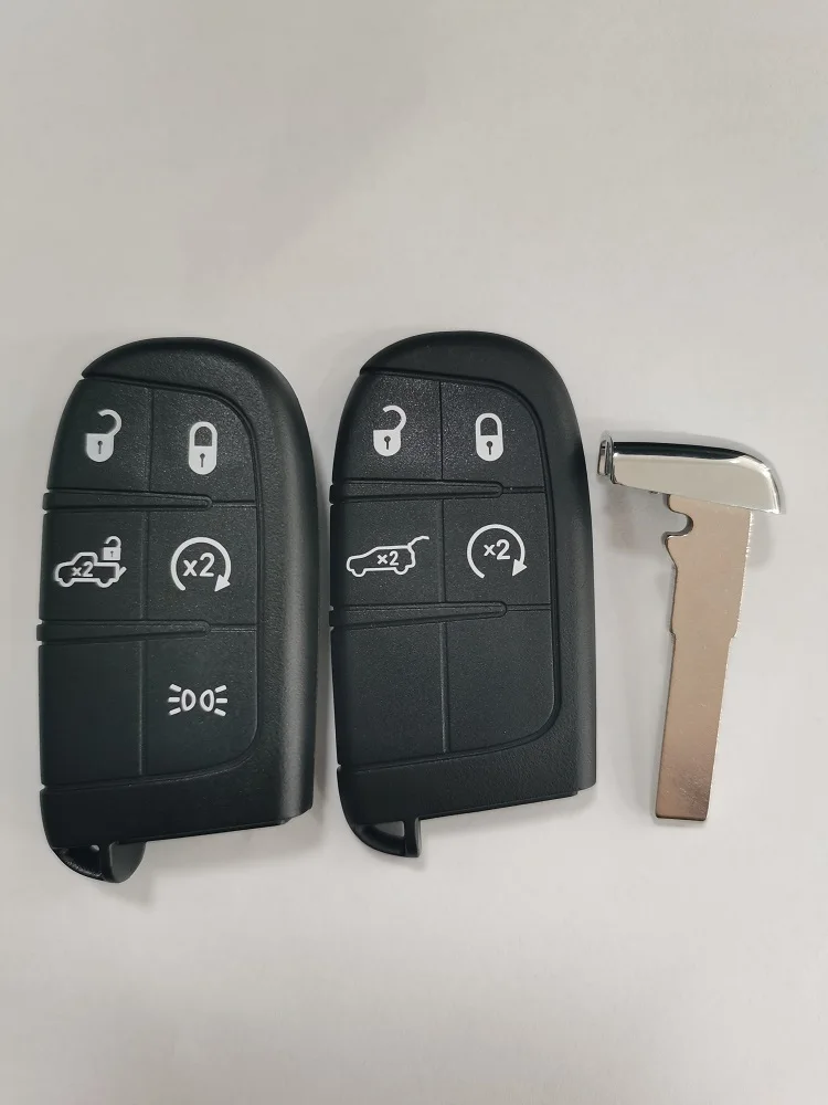 CS017021 Smart Key Shell For Fiat 500 500L 500X Toro 2016 2017 2018 2019 3/4/5 Button Remote Car Key Case SIP22 Blade