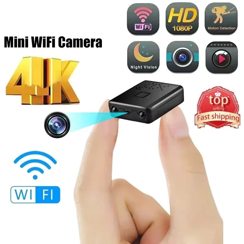 Mini kamera HD 1080P XD, kamera przewodowa, inteligentna kamera bezpieczeństwa do domu, wewnętrzna kamera IP antykradzieżowa, nagrywanie wideo i dźwięku, aplikacja, kamera w czasie rzeczywistym.