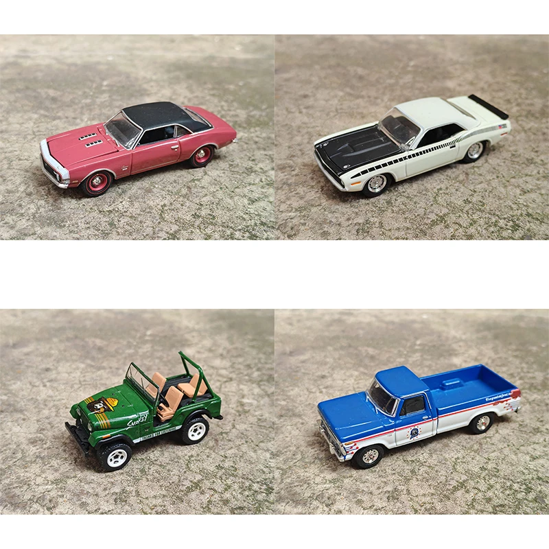 

Greenlight 1:64 Mustang Police Drive Dodge Challenger Pickup Alloy Car Model No Box