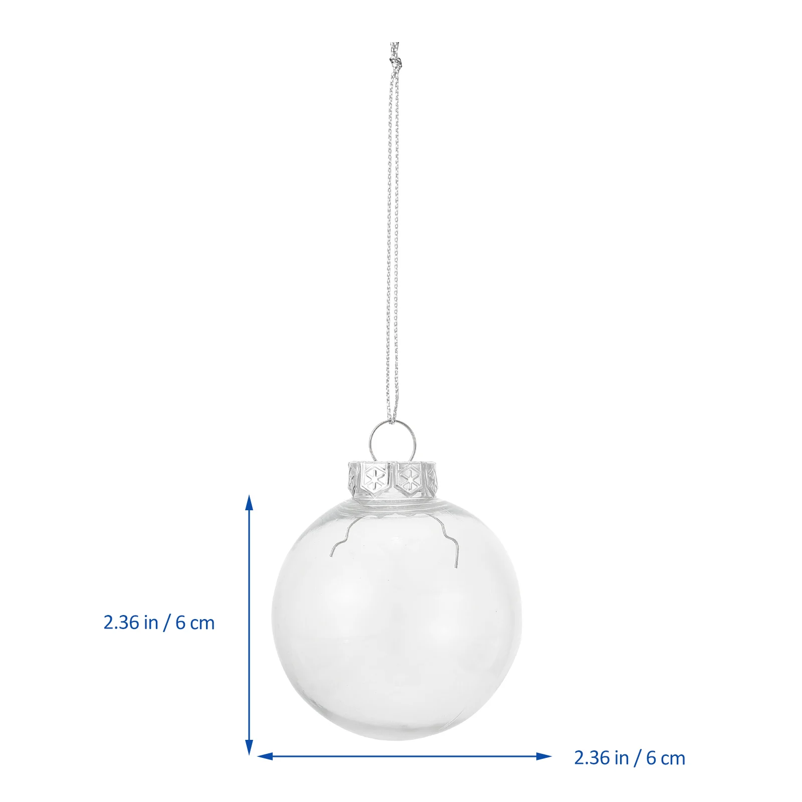 

12pcs Christmas Tree Hanging Balls Xmas Ornament Pendant Party Festival Decoration Transparent Delicate Ball For Adults