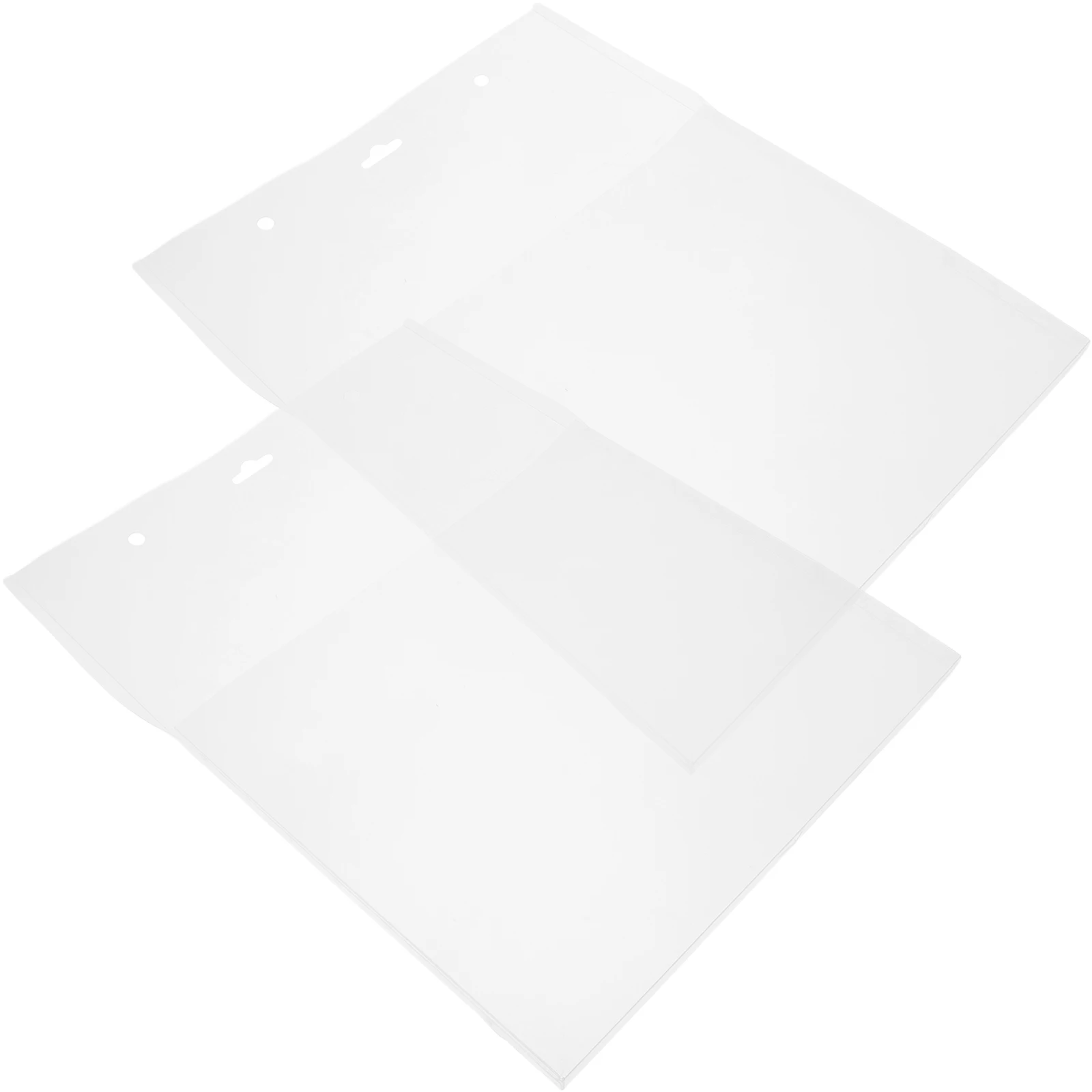 

2pcs Hanging Information Box 24*33*1cm Wall File Organizer Document Bag Mail Holder PP Folder Storage Solution For