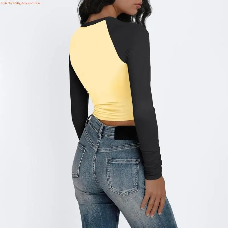 سترة G92D النسائية ذات الأكمام الطويلة والقابلة للتمدد والملونة