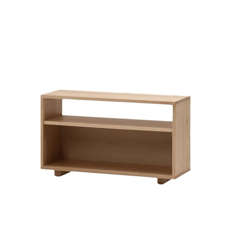 Nordic splicing black table living room art creativity simple side few storage double cabinet