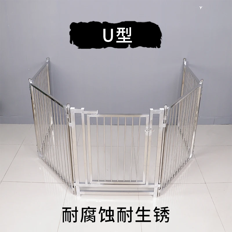 Assembled Indoor/Outdoor Stainless Steel 304 Tube Isolation Fence Pet Playpen Crate Dog Cage