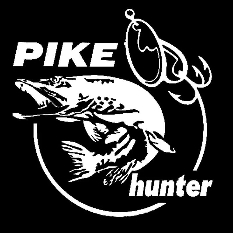 Pike Hunter Fish Fishing Animal Car Sticker Automobiles Motorcycles Exterior Accessories Vinyl Decal