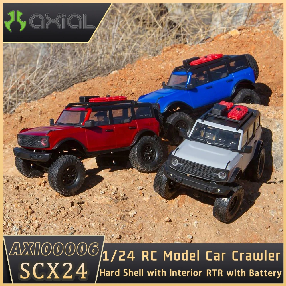 

AXIAL SCX24 AXI00006 1/24 RC Remote Control Model Car Off-Road Crawler RTR 2.4GHz Hard Shell with Interior Adult Kids Toys