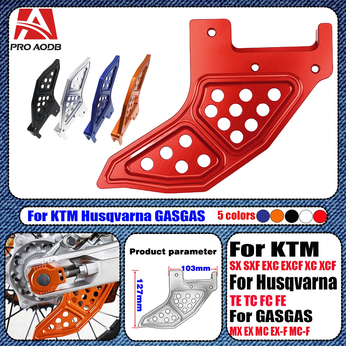 

For KTM125-530 EXC EXCF XCW XCFW SX SX XC XCF 6 Days TPI Husqvarna Husaberg Motorcycle CNC Rear Brake Disc Guard Protector Cover
