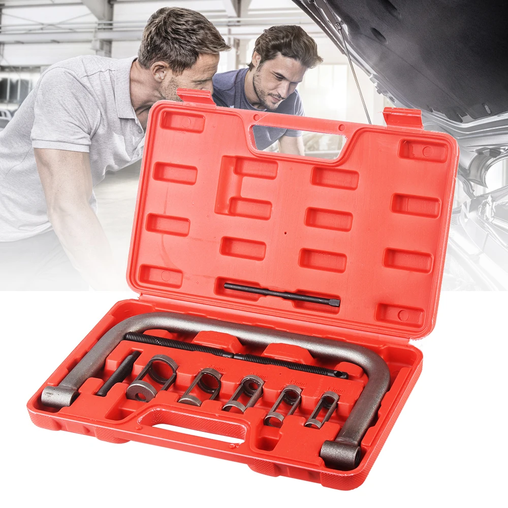 Ferramentas de remoção e instalação Kit de compressor de mola de válvula 10pcs Conjunto de braçadeira de válvula de compressor de mola de motor