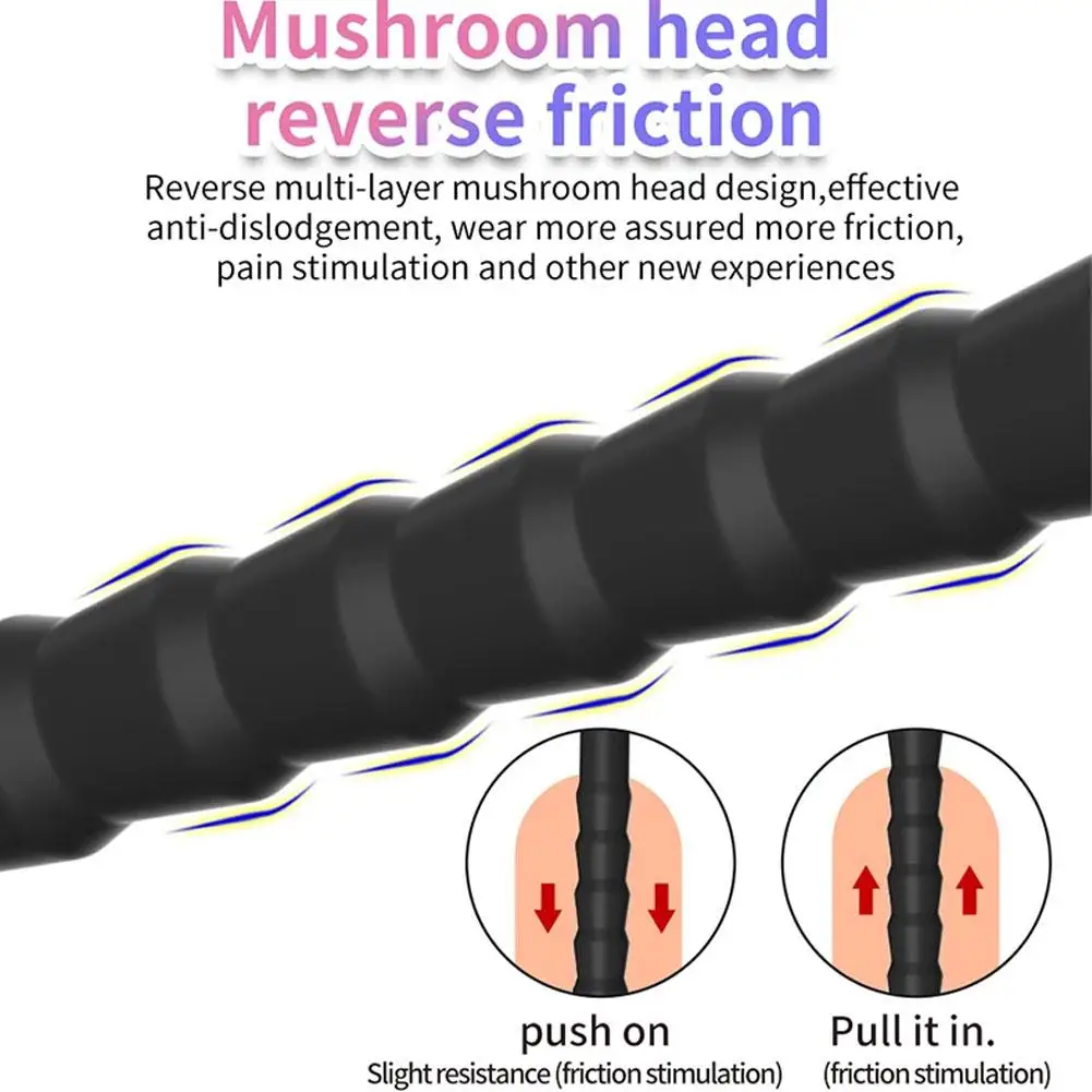 ذكر سيليكون مجرى البول المكونات أنبوب الإحليل توسع سيليكون القذف تأخير الحصان العين مجرى البول قضيب تحفيز لعبة الجنس للرجال