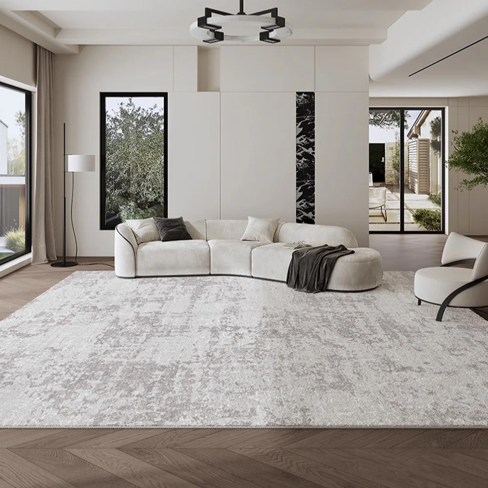 2026 Custom Luxury Modern Floral Plush Living Room Carpet Cotton Non-Slip & Washable Eco-friendly 15MM Thick Fluffy Homepromote