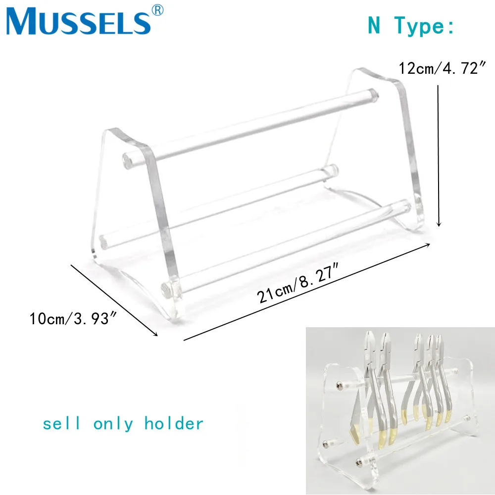 Acrylic Organizer Holder Dental Resin Composite Storage Box Orthodontic Power Chain Placer Ligature Tie Arch Wire Placement Case