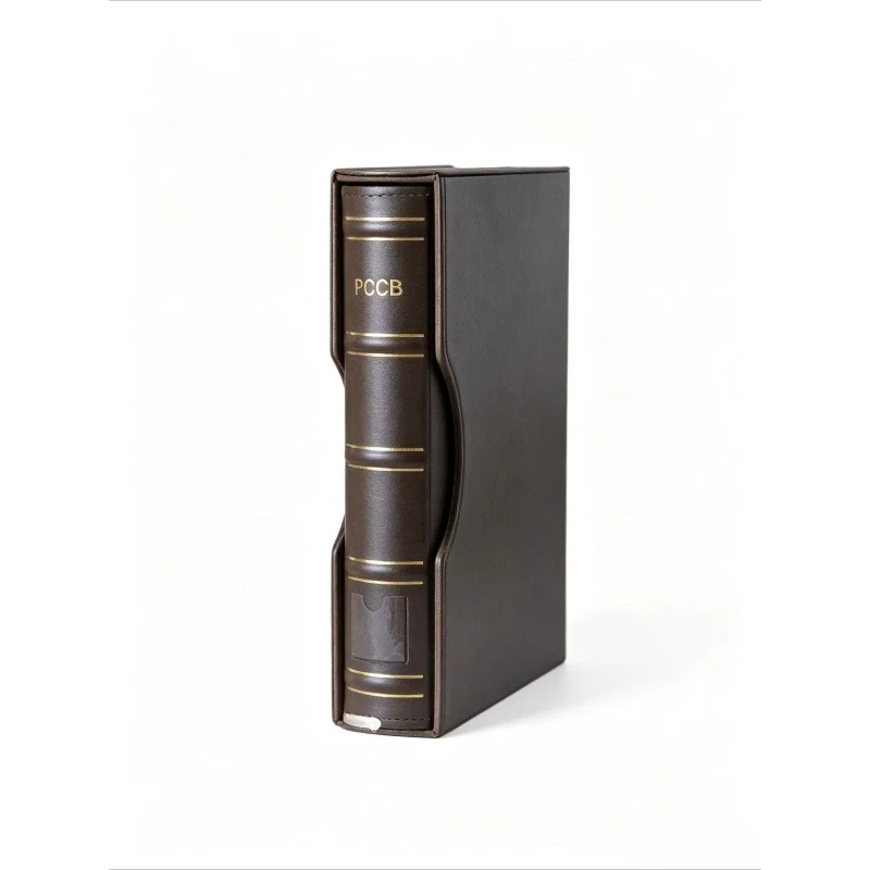 Leather Banknote Collection Binder Cover Refillable Album Organizer