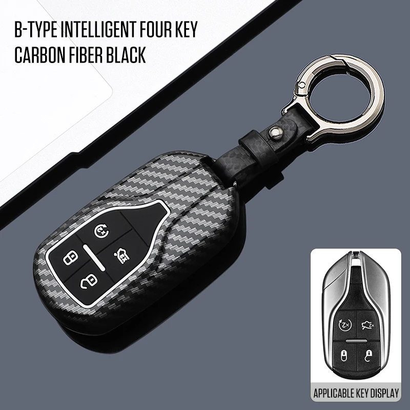

ABS Car Remote Key Case Full Cover Holder Shell for Maserati Levante Ghibli Quattroporte GT Granturism GranCabrio Accessories