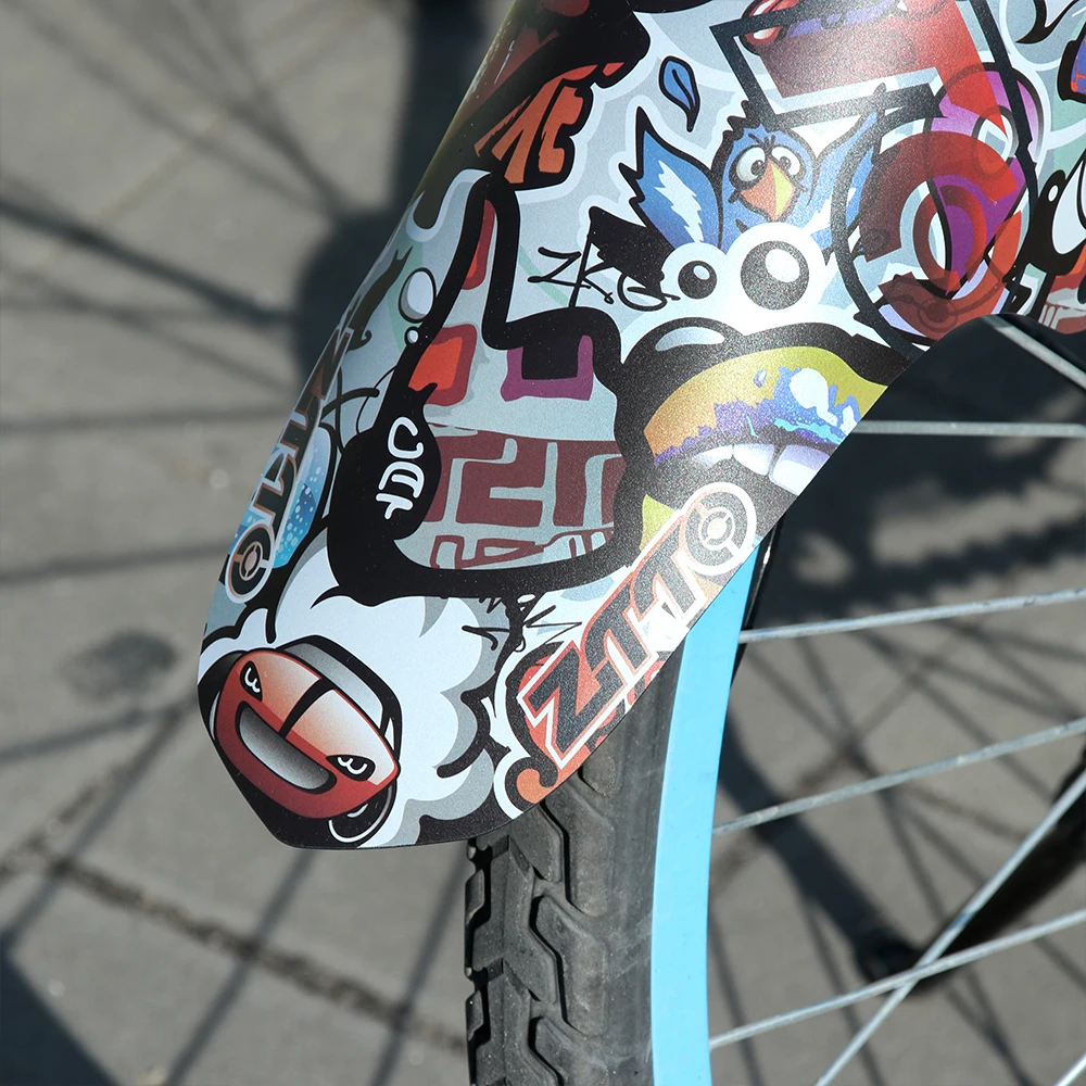 Cartoon Bicycle Fenders Bike Mudguard Carbon Fiber Front Rear MTB Mountain Bike Wings Mud Guard Cycling Accessories