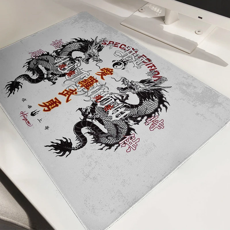 Retro Dragon Talisman Mouse Pad Evil Hate Gossip Formation Mousepad Computer Keyboard Pad Gaming Accessories XXL Desk Mat view 6