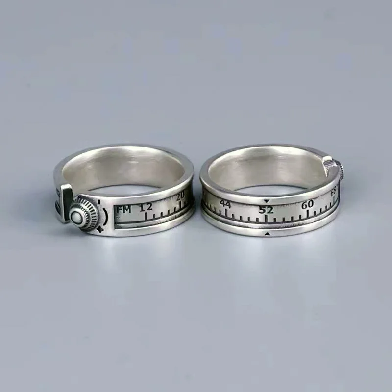 Originality Trendy Broadcast Radio Design Thai Silver Unisex Ring For Women Men Party Gifts No Fade Cheap