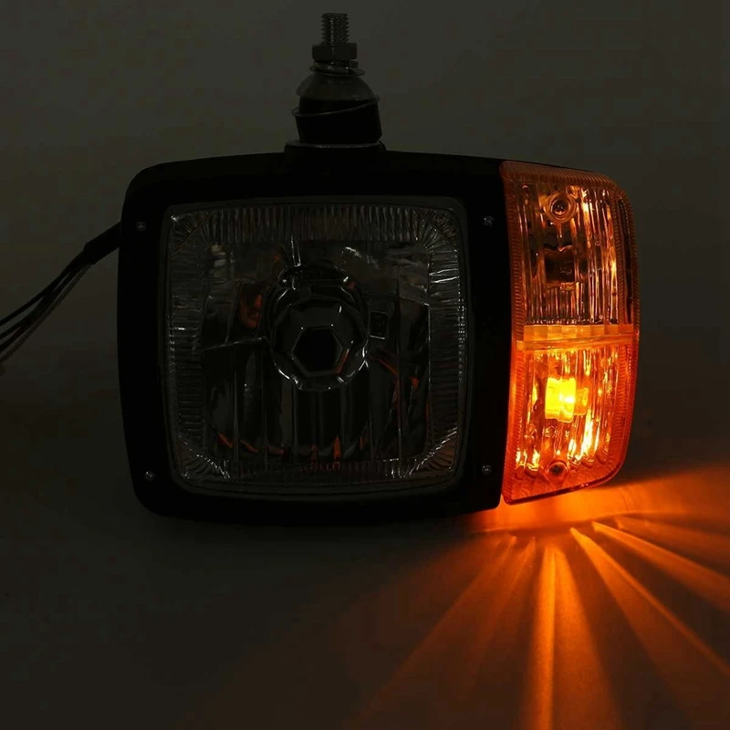 Universal LED Turn Signal Indicator Work Light Headlights,For Tractor Trailer Excavator Truck