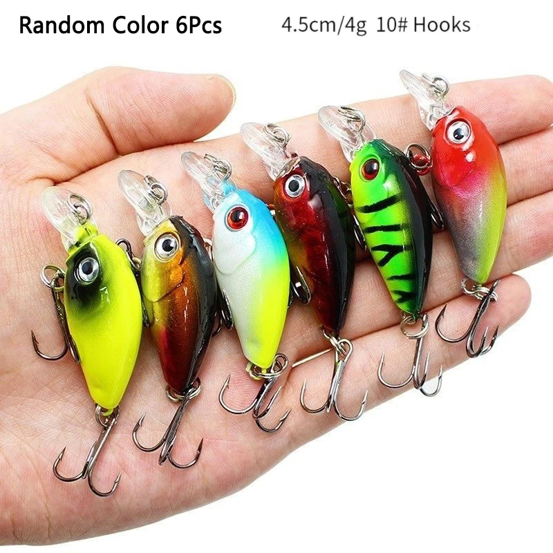 Crankbaits Set  Mixed Colors Bait Fishing Lure Lot Minnow Wobbler Bass Swimbait Sea Swim Hard Lures Sinking Tackle pesca