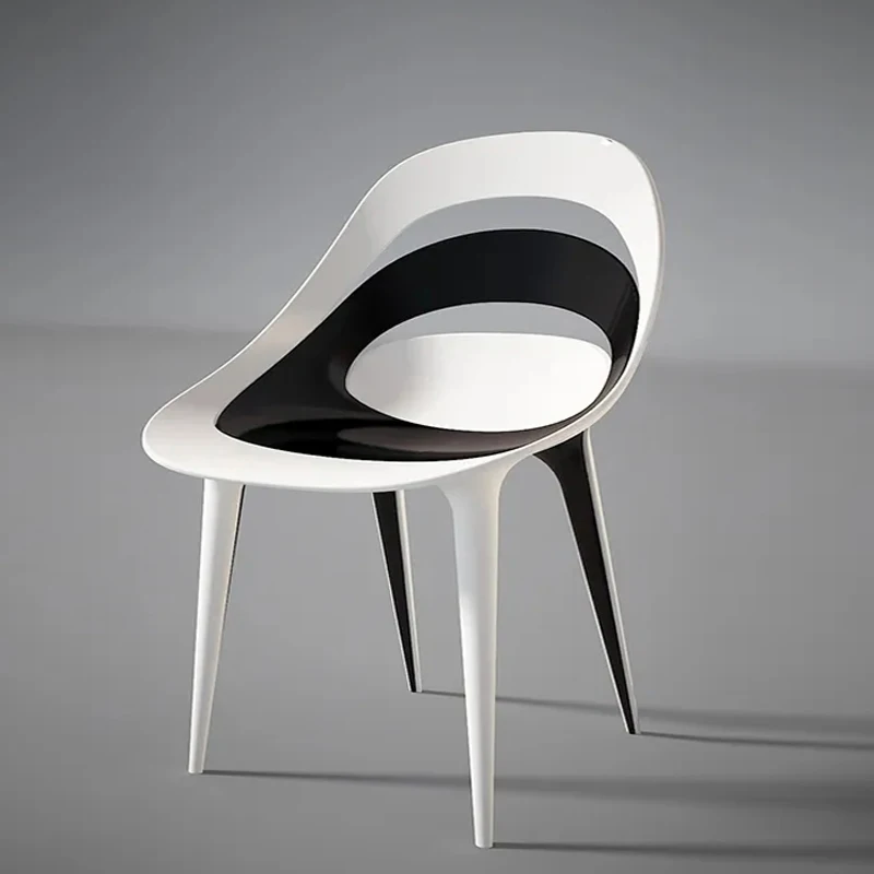 

✿–q Factory Direct Cheap Lounge Chair for Living Room Bedroom Modern Simple FRP Back Dining Chair