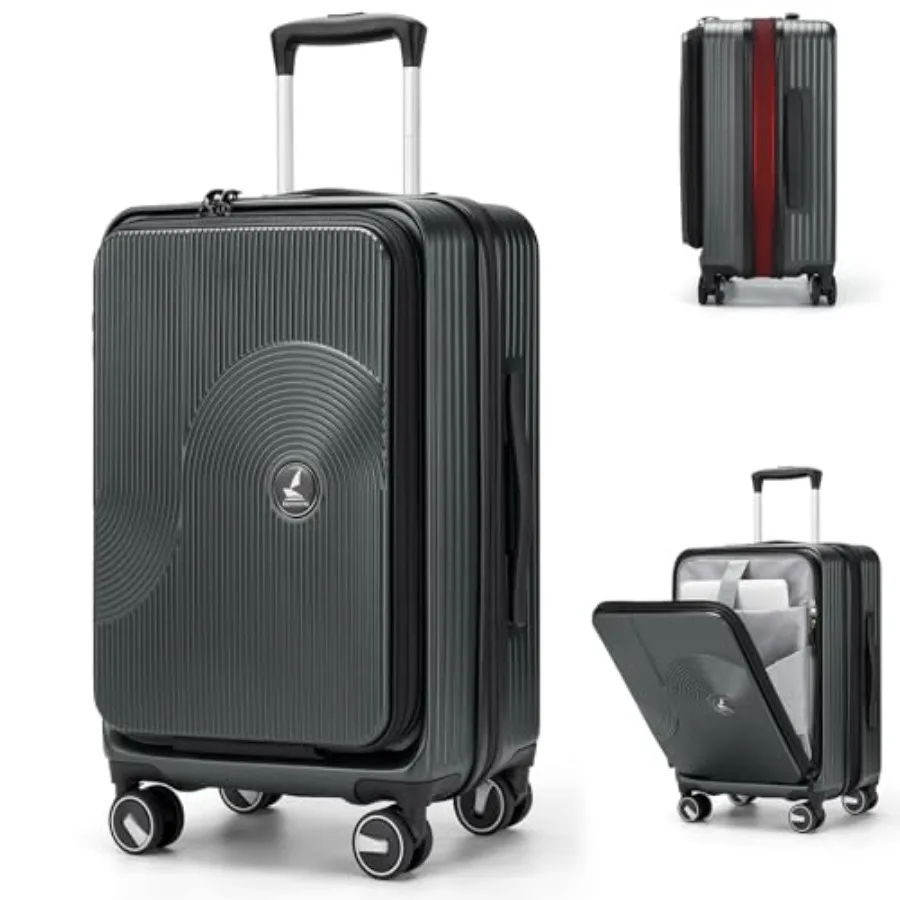 

Carry on Luggage Airline Approved, 20 Inch Expandable Hard Sided Carry on Suitcase with Spinner Wheels, Hard Shell Small Rollin