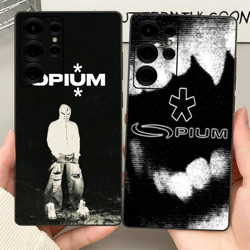 O-Opium Rap Playboi Carti Phone Case For Samsung S 24 Fe 25 Ultra Plus 20 Lite 21 30 22 23 24 22 Ultra 5G Fundas