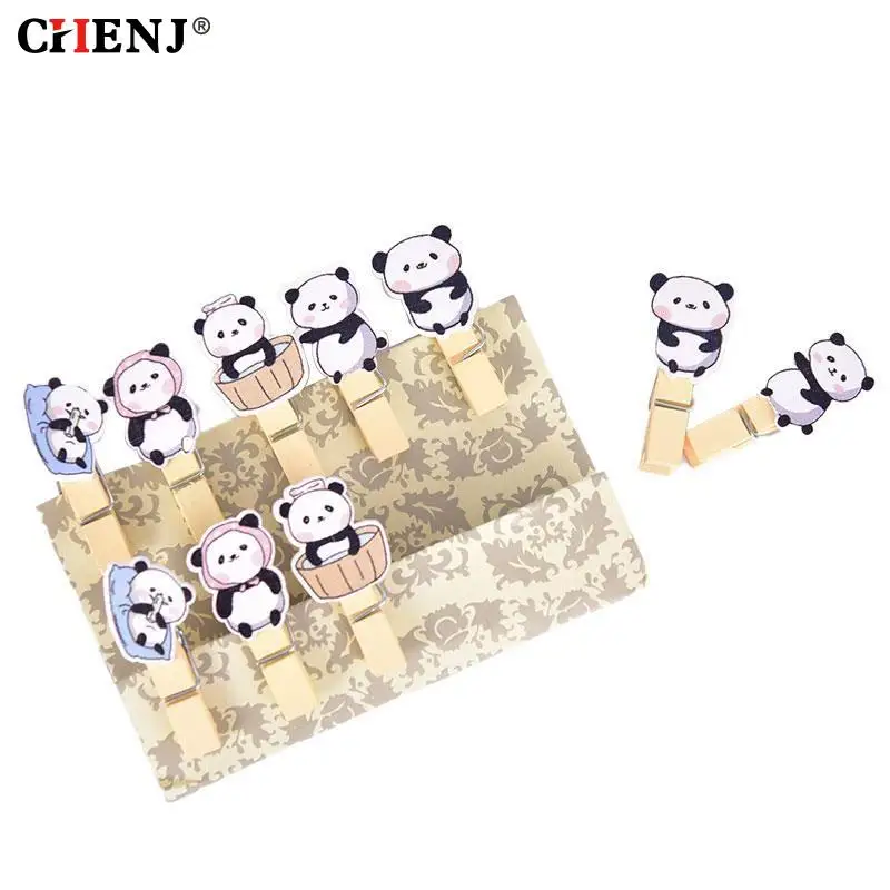 10pcs/pack Girl Heart Net Red Clothespin Craft Decoration Clips Natural Wooden Clips For Photo For Wall Decoration Hemp Rope