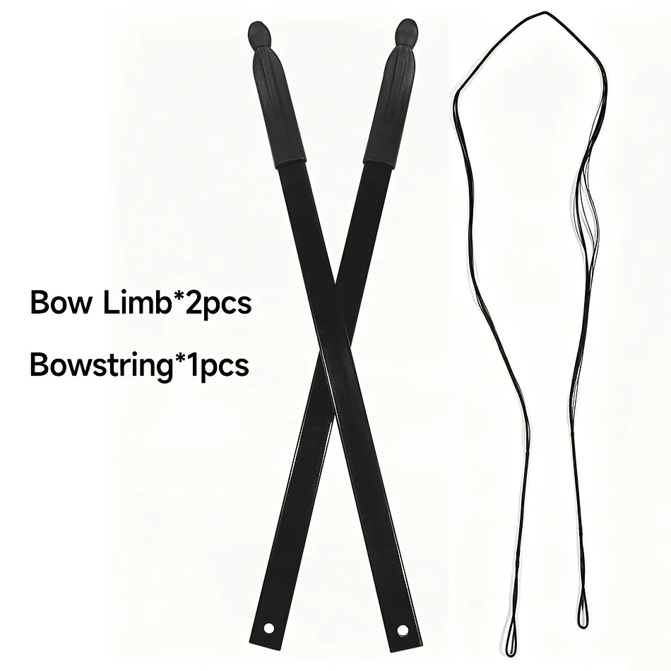 A pair of fiberglass bow pieces and bowstrings, high toughness and high-strength fiberglass board, bow and arrow repair tool