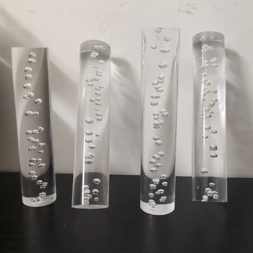 Picture 4: Acrylic Bubble Round Rod,Clear,3/4 Inch Diameter 10inch(247mm) Length,Solid Plastic PMMA Bar 10pcs
