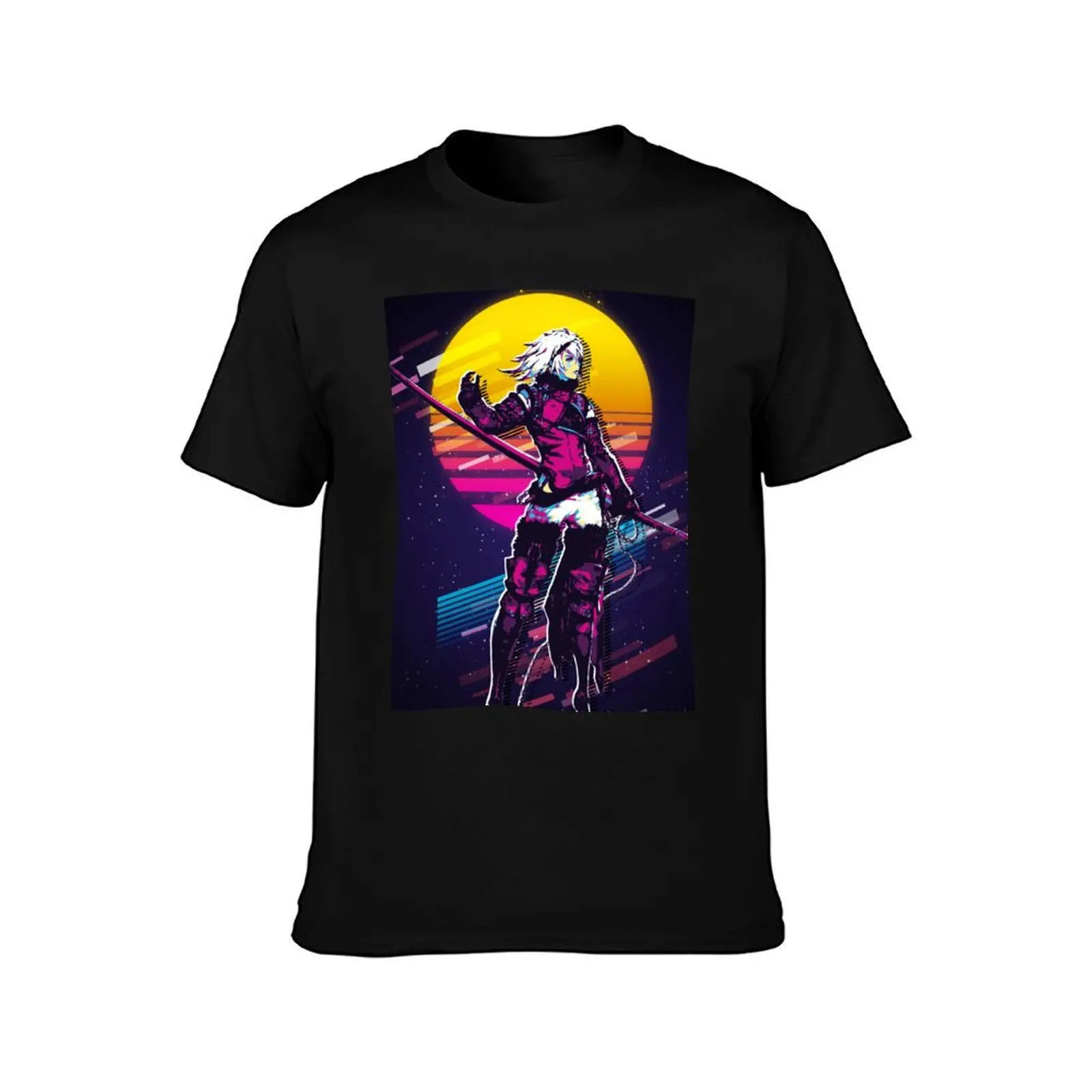 NieR Replicant - Protagonist (80s Retro) T-Shirt Casual All Match Tee Shirt for Men T-Shirt