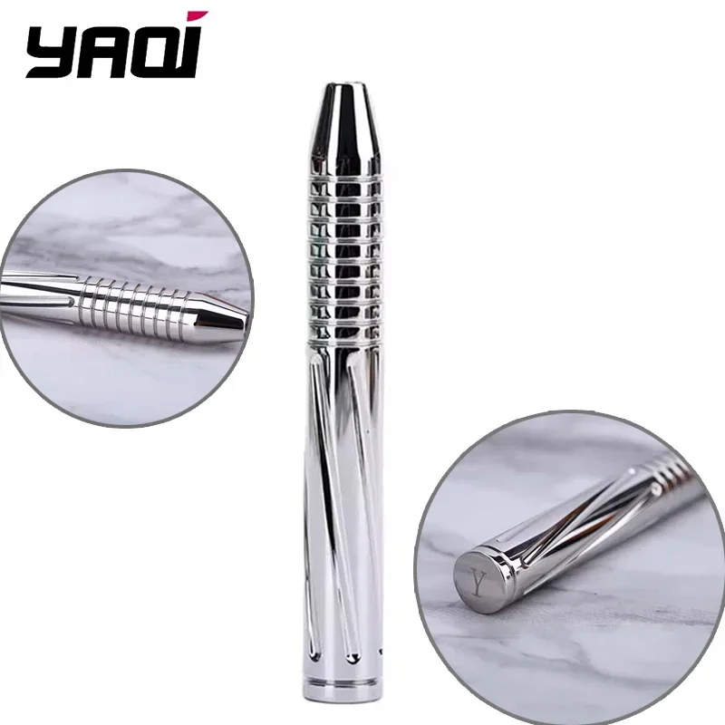 YAQI BULLET Sicherheitsrasierer aus poliertem Edelstahl für Herren, modisch, einzigartig, tragbar, ersetzt den Rasierergriff
