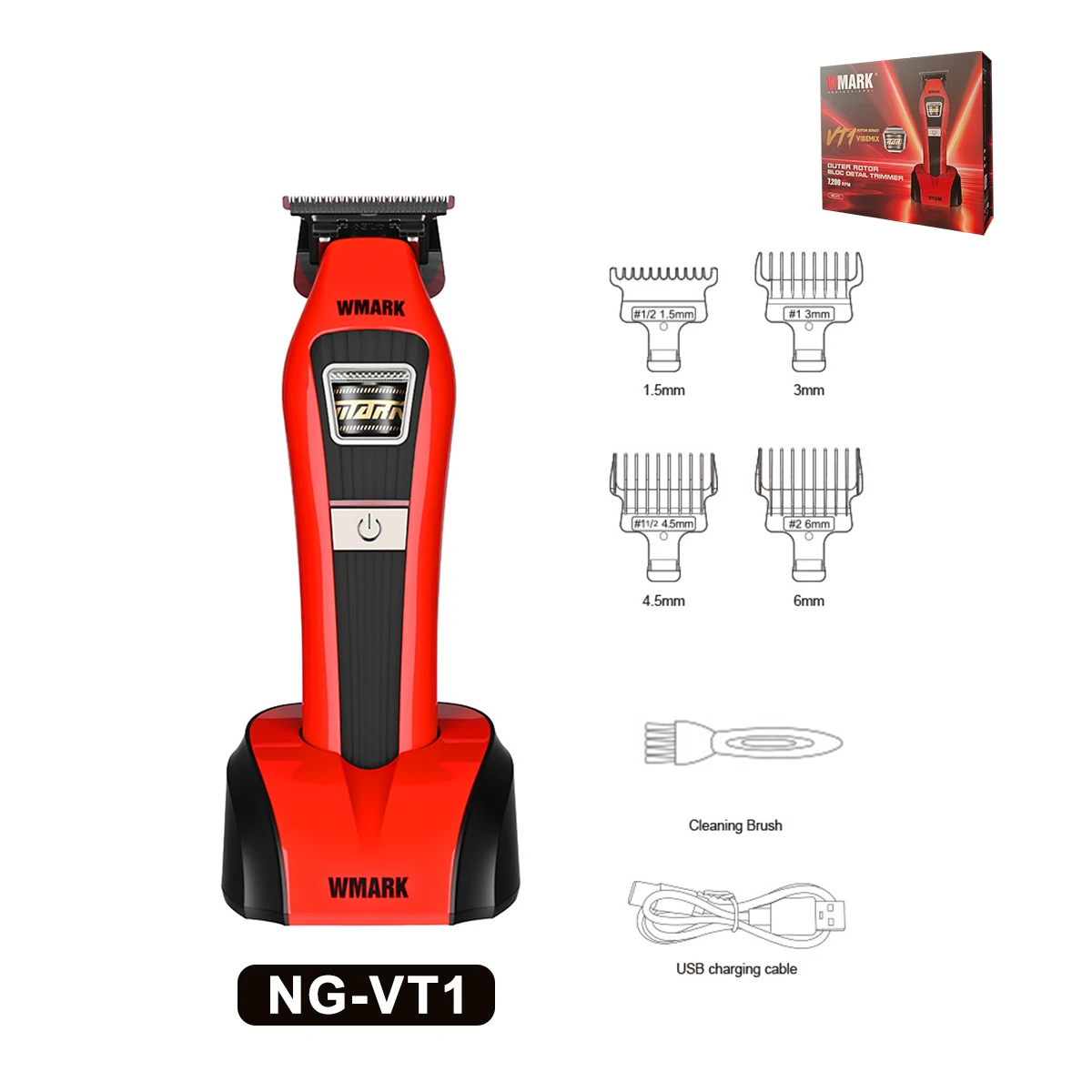WMARK NG-VT1 Hair Trimmer for Men Professional Cordless External