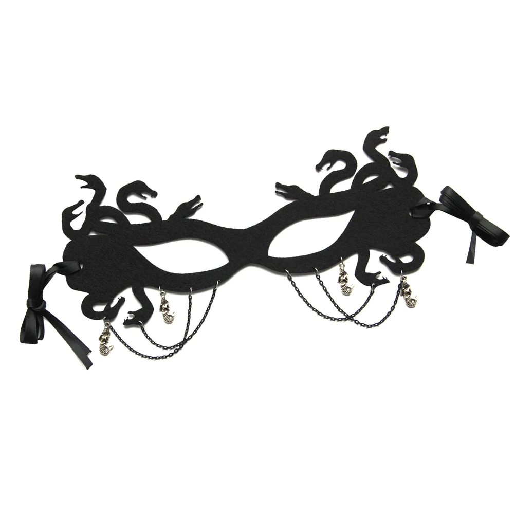 

Cosplay Mask Halloween Women Masks Fabric Masquerade Witch Role Play Comfortable Cloth Easy Wear Party Carnival Wedding