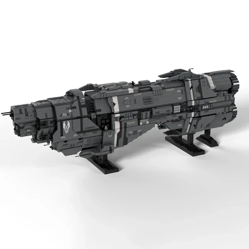 Moc Building Bricks Class Heavy Cruiser - UNSC Model Technology Blocks Spacecraft Model Toy DIY Assembly Holiday Gift Sets