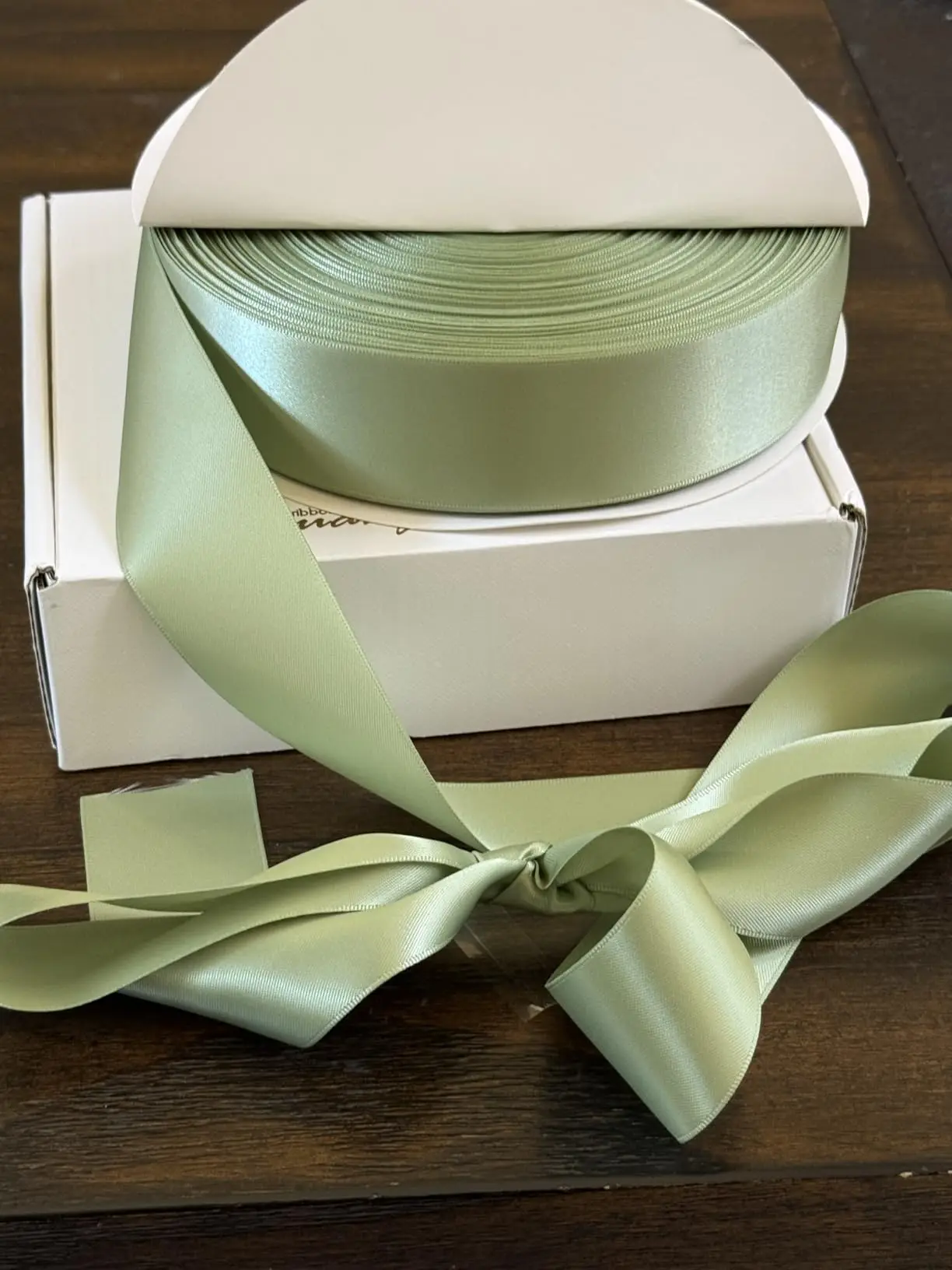 

Rose Gold Ribbon 2 Inch Double Face Satin Ribbon Thick Rose Gold Ribbon for Gift Wrapping Wedding Bridal Bouquet Wrap Crafts