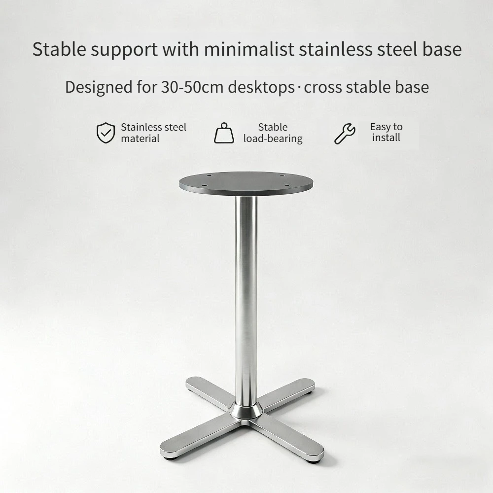 

Thickened Load-bearing Tabletop Support, Stainless Steel Base, Marble Slab Support Frame, Metal Accessories, Small Table Leg