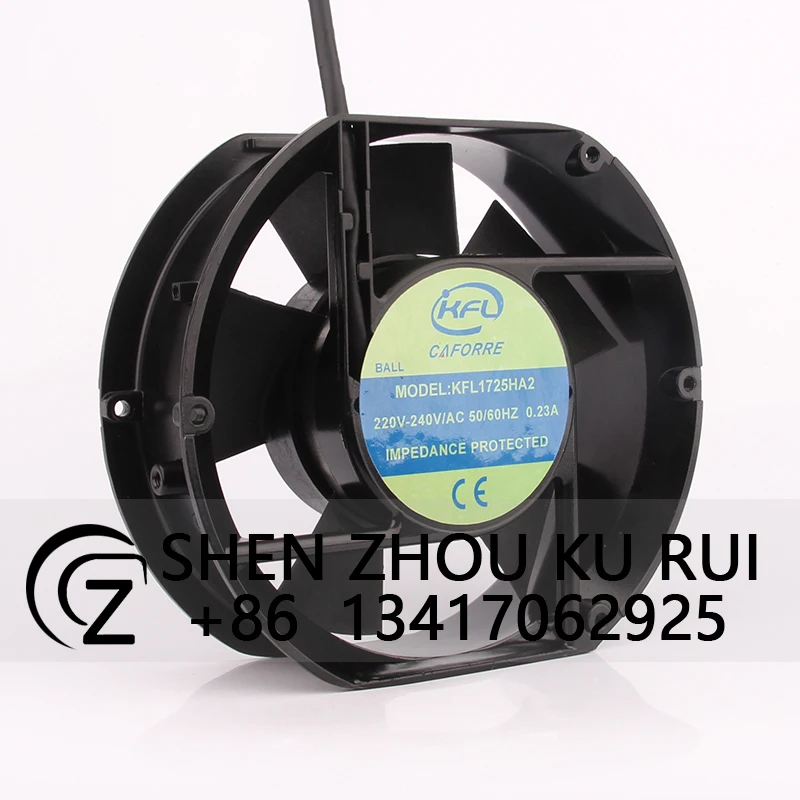 KFL1725HA2 Case Fan for KFL AC220V 0.23A 172x150x51mm 17CM 17251 Silent Fan Heat Dissipation and Ventilation Brushless