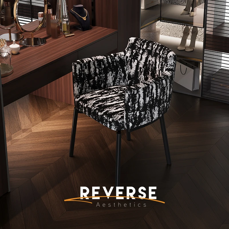 Counterclockwise Italian Light Luxury Rotatable High-end Dining Chair Home Restaurant Premium Dressing Chair Desk Office Negotia