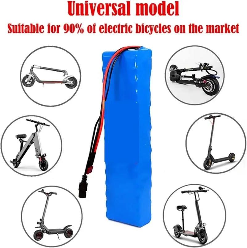 

Battery 36V 6Ah 18650 Li-ion Battery Pack With BMS & Charger For Power Tools Outdoor Devices - Replacement 10S3P High Capacity