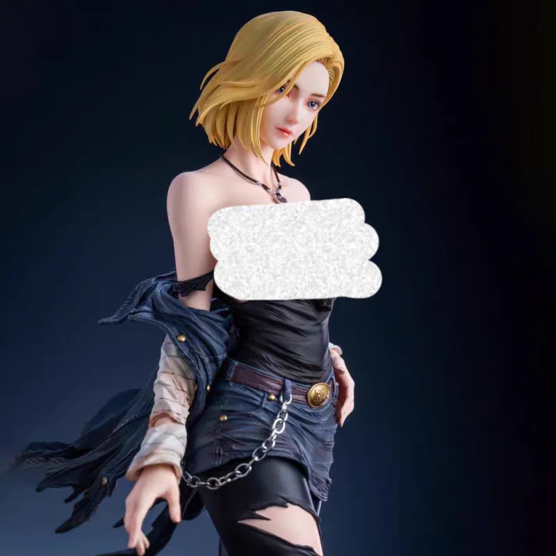 Dragon Ball HB Sztuczna Osoba Nr. 18-calowa Figurka Piękna Dziewczyna Sexy Animacja Dwuwymiarowa Modelka GK Toriyama Ming Ornament