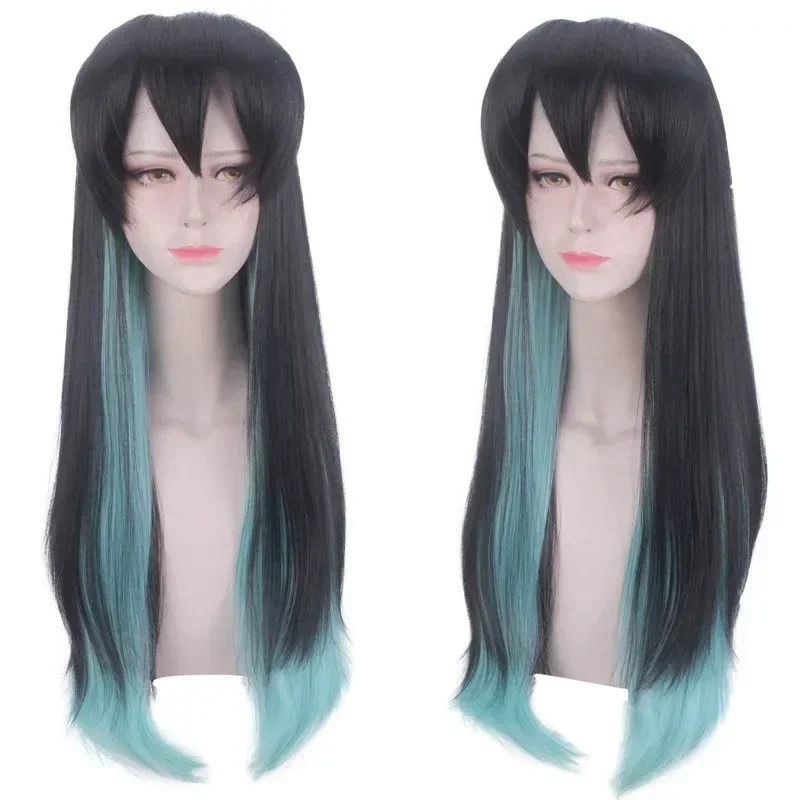 

2025halloweenAnime Demon Slayer: Kimetsu No Yaiba Cosplay Tokitou Muichirou Role Playing Wigs Halloween Cosplay Wigs Nezuko