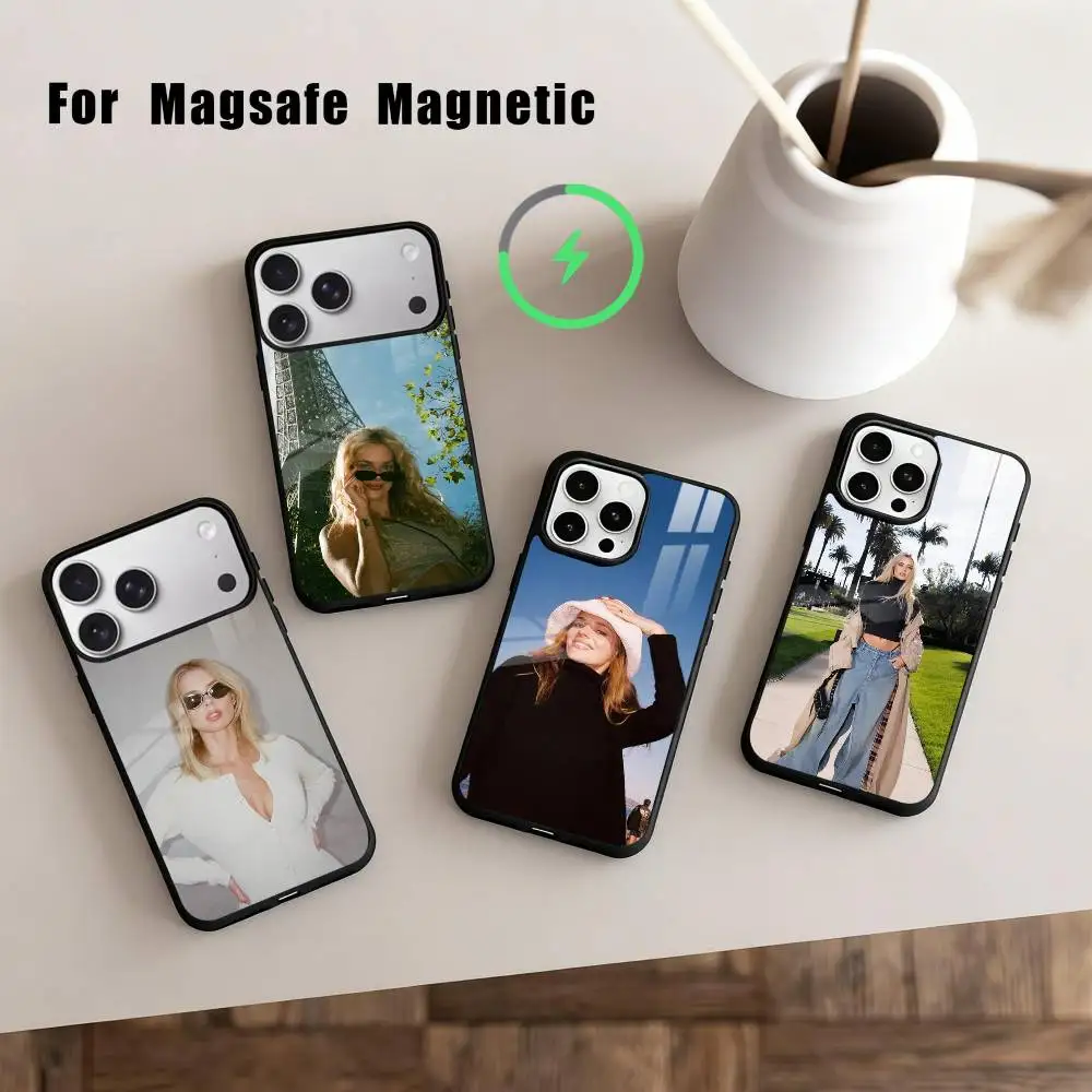 

S-Samara-A Beauty W-W-Weaving Phone Case For iPhone 17,16,15,14,13,12,Plus,Pro,Max for Magsafe Magnetic Wireless Charging