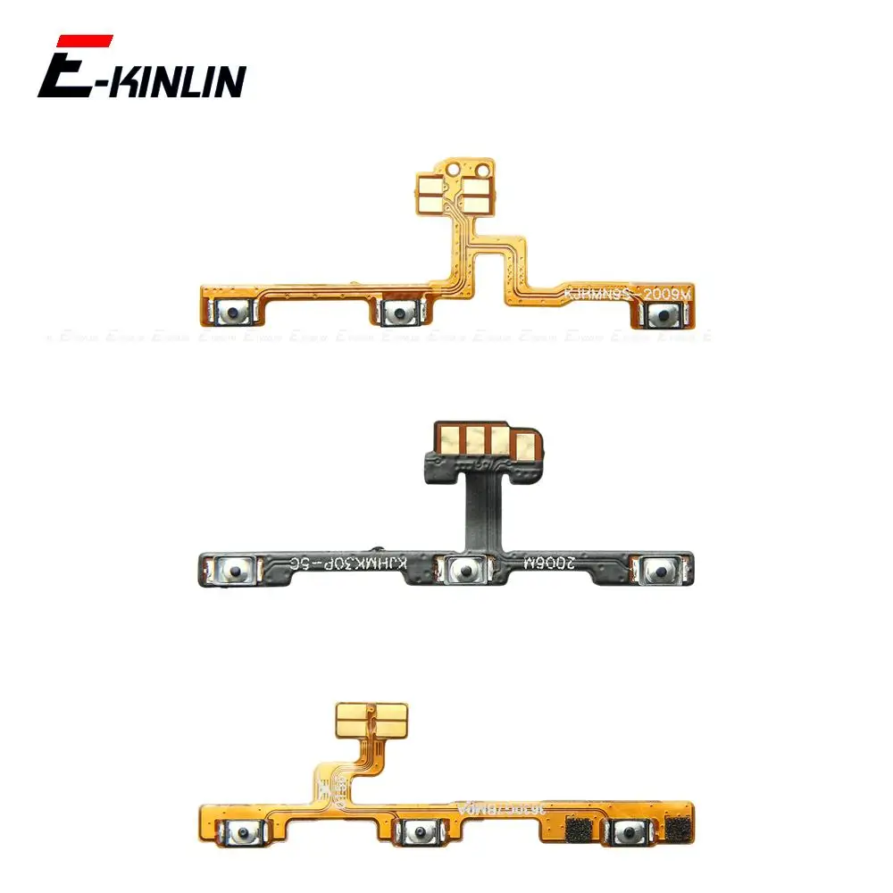 Mute Switch Power Key ON OFF Volume Button Control Flex Cable For XiaoMi Poco X2 X3 NFC GT C3 M2 M3 F3 F2 Pro Max PocoPhone F1