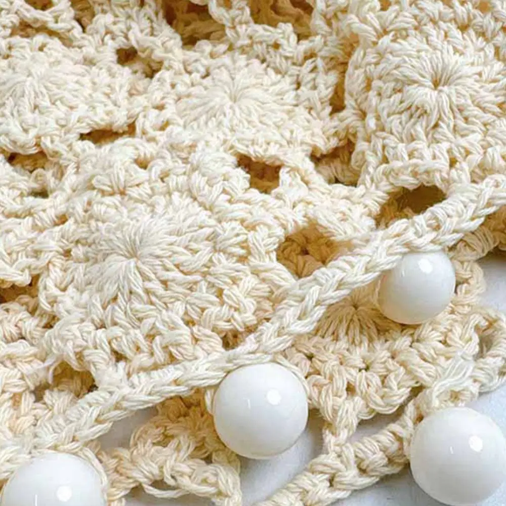 قبعة محبوكة مجوفة قابلة للتنفس من الدانتيل على شكل زهور قبعة بيريه كاجوال صيفية للنساء