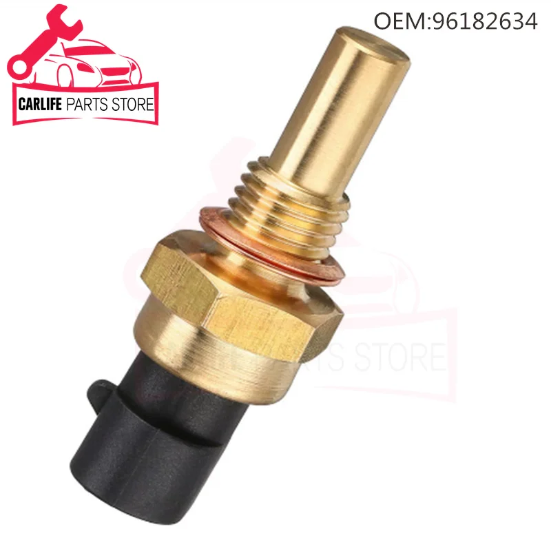 96182634 19236568 for GMC Savana Sierra Envoy Yukon for Chevrolet Avalanche Silverado Suburban Coolant Water Temperature Sensor