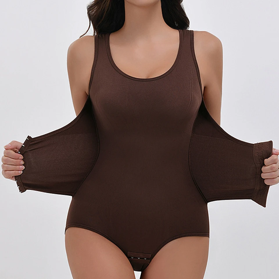 Open Crotch Bodysuit Shapewear Tummy Control Body Shaper Postpartum Slimming Sheath Belly Flat Butt Lift Corset