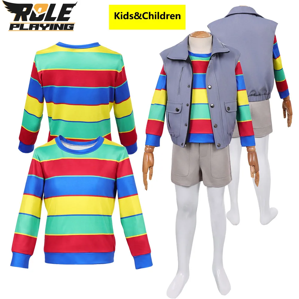 

Костюм для косплея Little Derek, рубашка, брюки, пальто, одежда, наряд для ролевых игр из фильма ST для маленького человека, карнавальный костюм на Хэллоуин